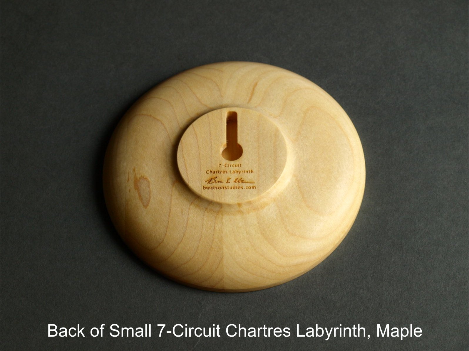 7-Circuit Chartres Finger Labyrinth, Maple — Watson Studios: Brian